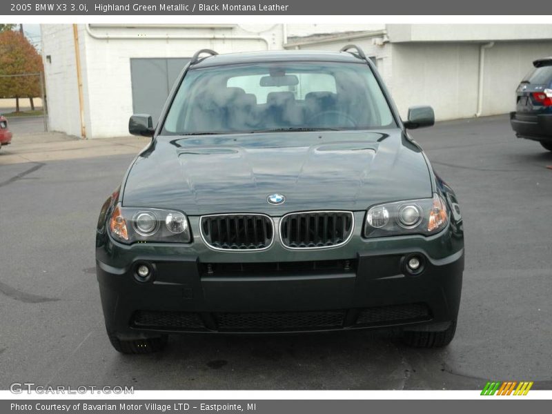 Highland Green Metallic / Black Montana Leather 2005 BMW X3 3.0i