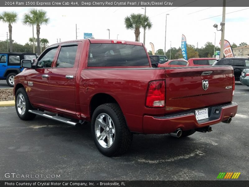 Deep Cherry Red Crystal Pearl / Black/Diesel Gray 2014 Ram 1500 Express Crew Cab 4x4