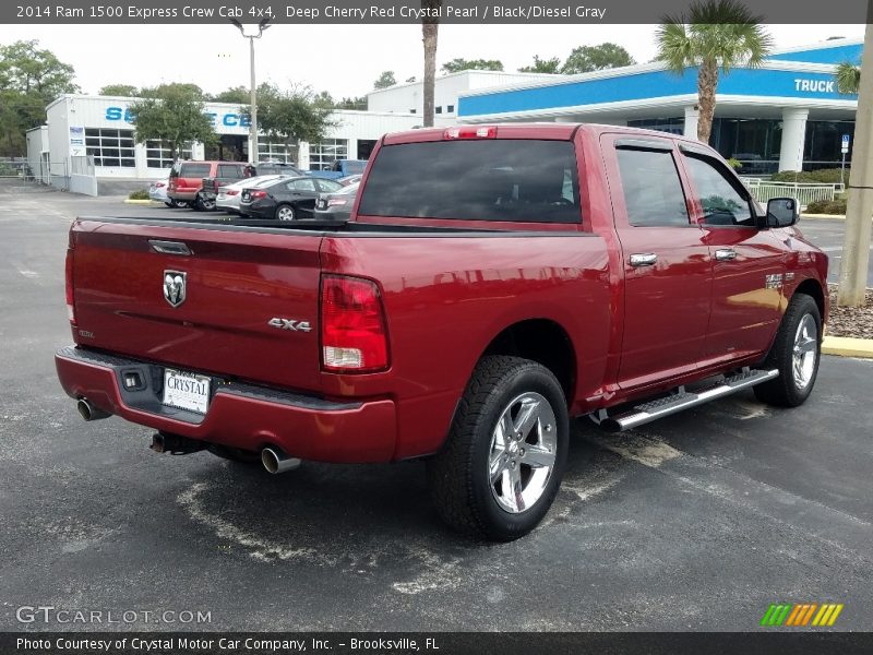 Deep Cherry Red Crystal Pearl / Black/Diesel Gray 2014 Ram 1500 Express Crew Cab 4x4