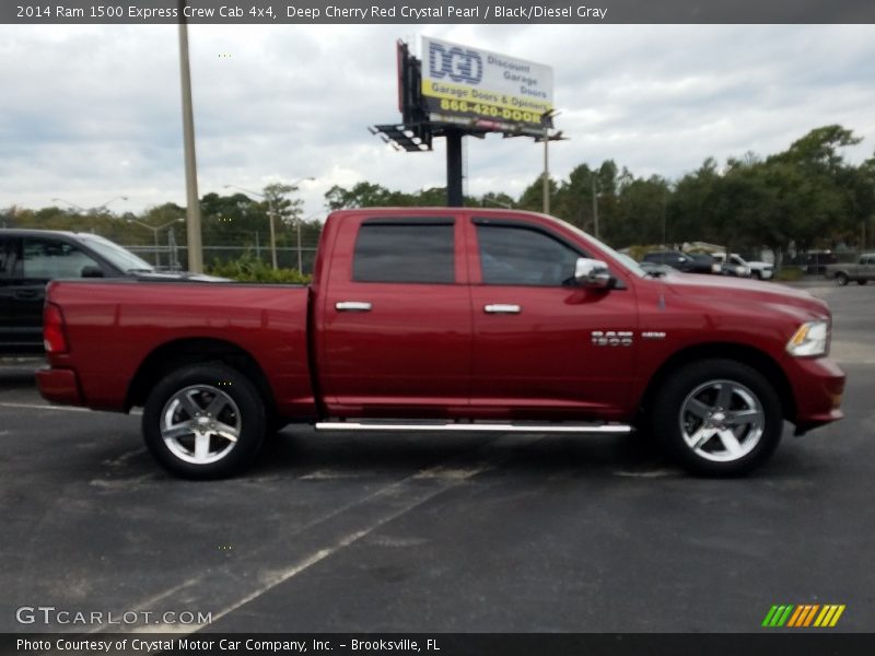 Deep Cherry Red Crystal Pearl / Black/Diesel Gray 2014 Ram 1500 Express Crew Cab 4x4
