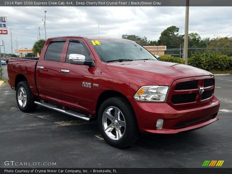 Deep Cherry Red Crystal Pearl / Black/Diesel Gray 2014 Ram 1500 Express Crew Cab 4x4