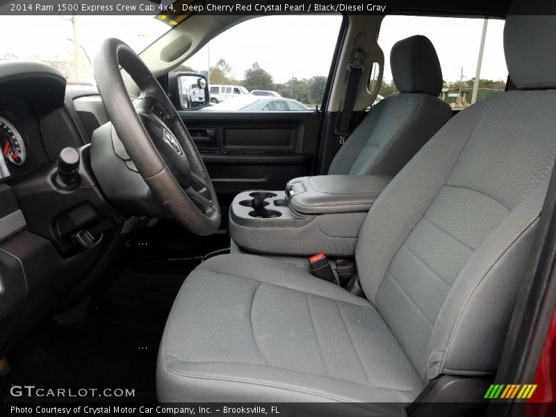 Deep Cherry Red Crystal Pearl / Black/Diesel Gray 2014 Ram 1500 Express Crew Cab 4x4