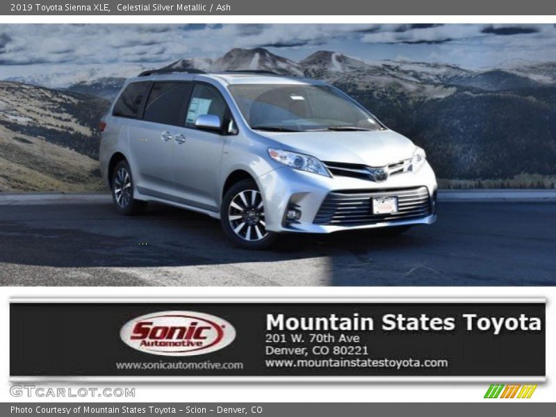 Celestial Silver Metallic / Ash 2019 Toyota Sienna XLE