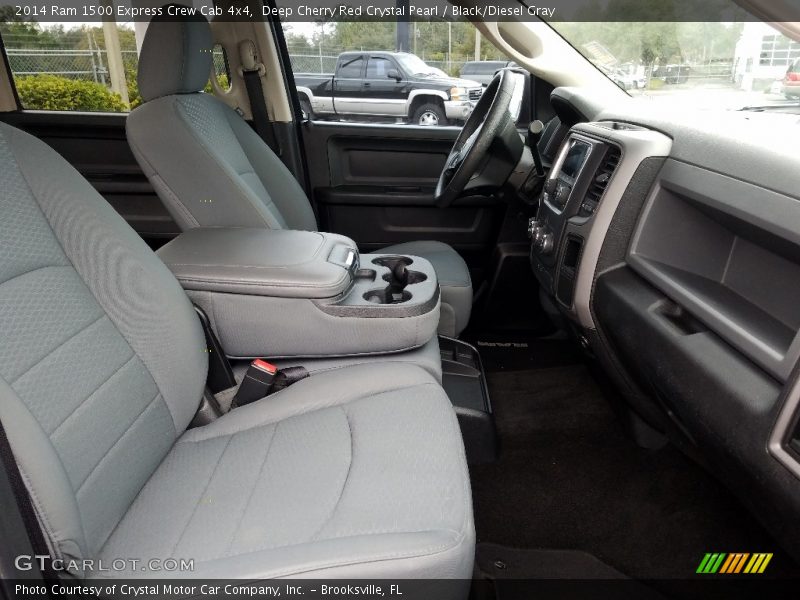 Deep Cherry Red Crystal Pearl / Black/Diesel Gray 2014 Ram 1500 Express Crew Cab 4x4