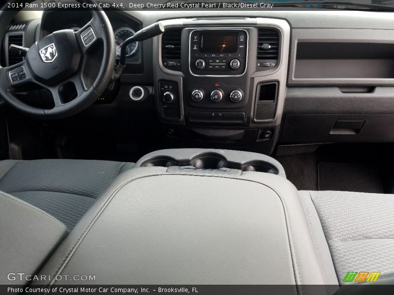Deep Cherry Red Crystal Pearl / Black/Diesel Gray 2014 Ram 1500 Express Crew Cab 4x4