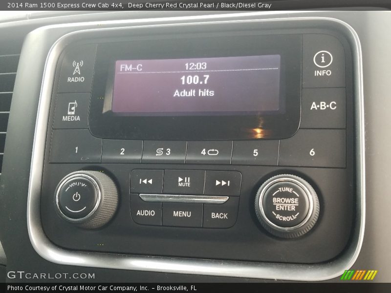 Deep Cherry Red Crystal Pearl / Black/Diesel Gray 2014 Ram 1500 Express Crew Cab 4x4