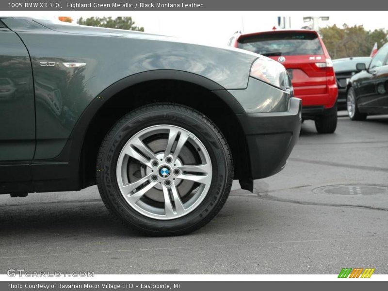 Highland Green Metallic / Black Montana Leather 2005 BMW X3 3.0i