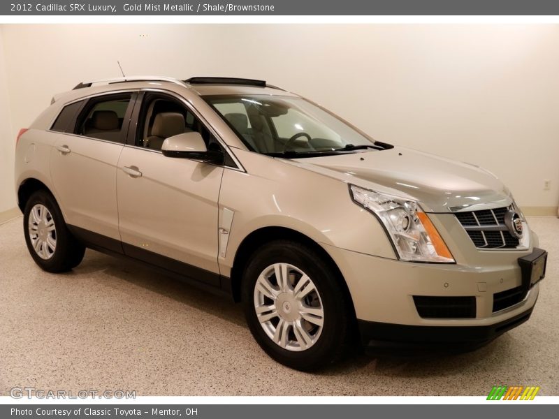 Gold Mist Metallic / Shale/Brownstone 2012 Cadillac SRX Luxury