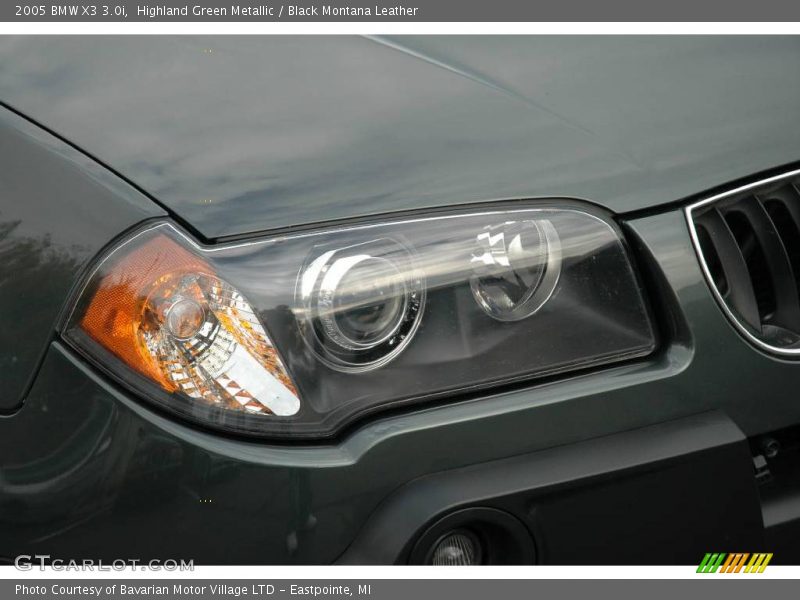 Highland Green Metallic / Black Montana Leather 2005 BMW X3 3.0i