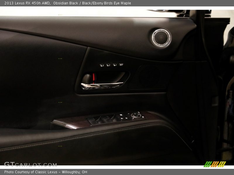 Obsidian Black / Black/Ebony Birds Eye Maple 2013 Lexus RX 450h AWD