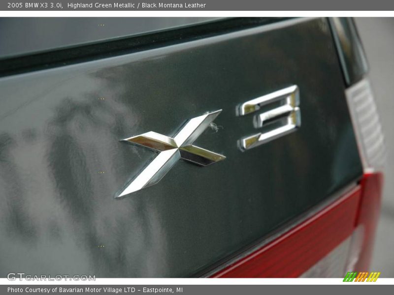 Highland Green Metallic / Black Montana Leather 2005 BMW X3 3.0i