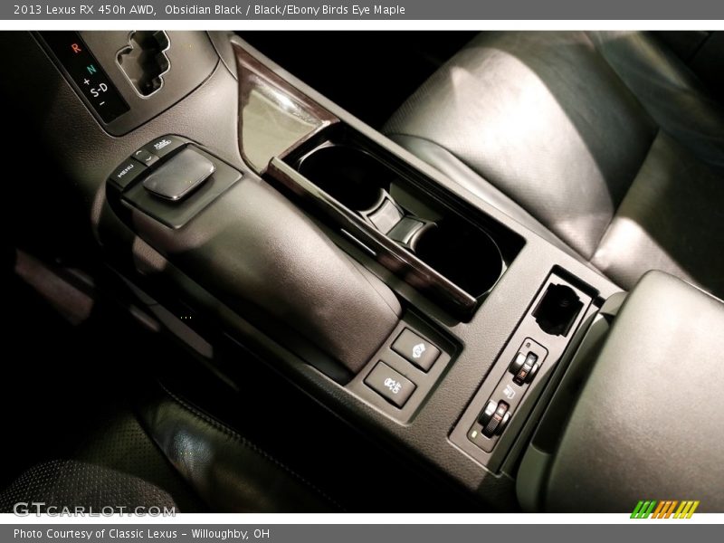 Obsidian Black / Black/Ebony Birds Eye Maple 2013 Lexus RX 450h AWD