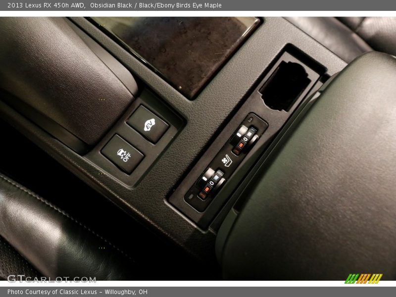 Obsidian Black / Black/Ebony Birds Eye Maple 2013 Lexus RX 450h AWD