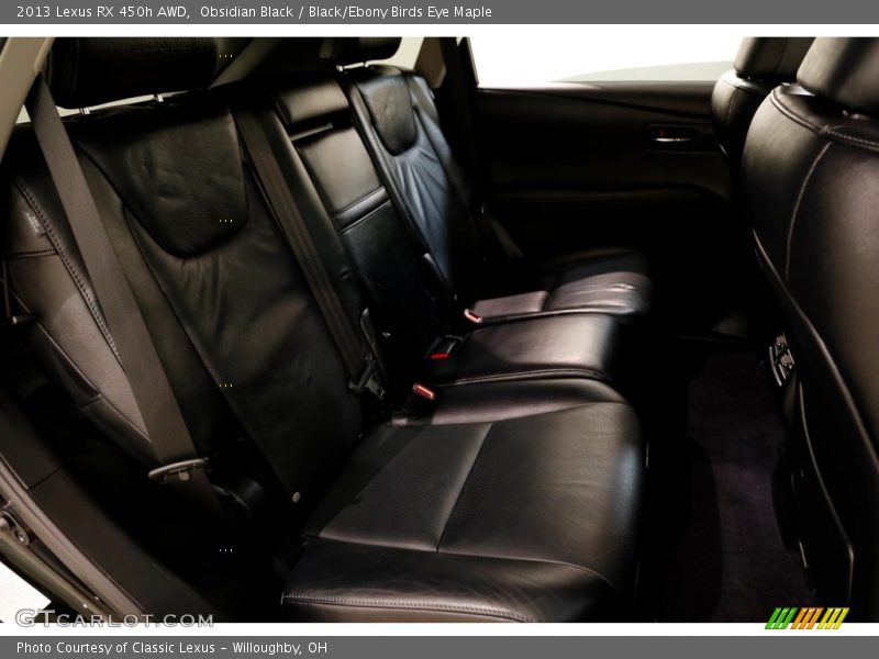 Obsidian Black / Black/Ebony Birds Eye Maple 2013 Lexus RX 450h AWD