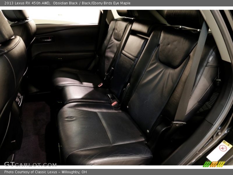 Obsidian Black / Black/Ebony Birds Eye Maple 2013 Lexus RX 450h AWD