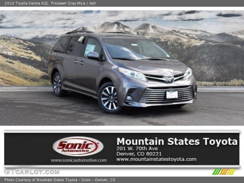 Predawn Gray Mica / Ash 2019 Toyota Sienna XLE