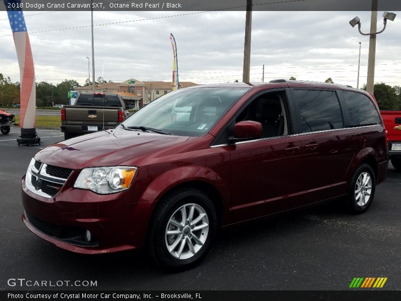 Octane Red Pearl / Black 2018 Dodge Grand Caravan SXT