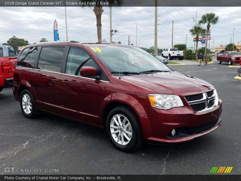 Octane Red Pearl / Black 2018 Dodge Grand Caravan SXT