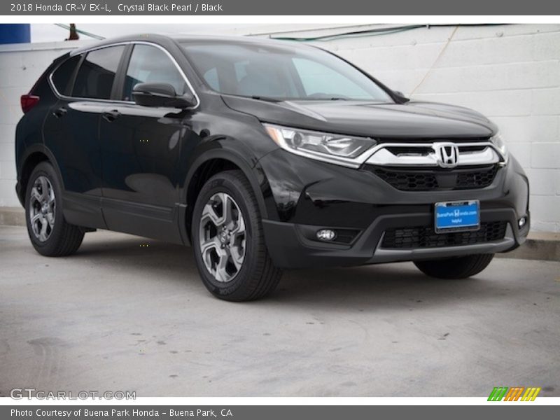 Crystal Black Pearl / Black 2018 Honda CR-V EX-L