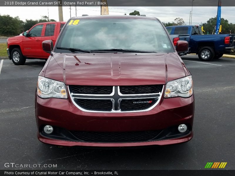 Octane Red Pearl / Black 2018 Dodge Grand Caravan SXT