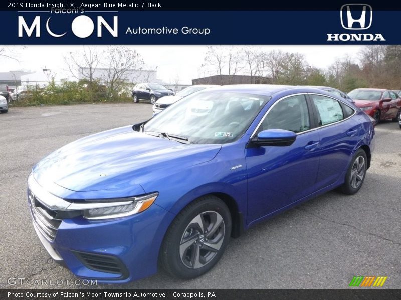 Aegean Blue Metallic / Black 2019 Honda Insight LX