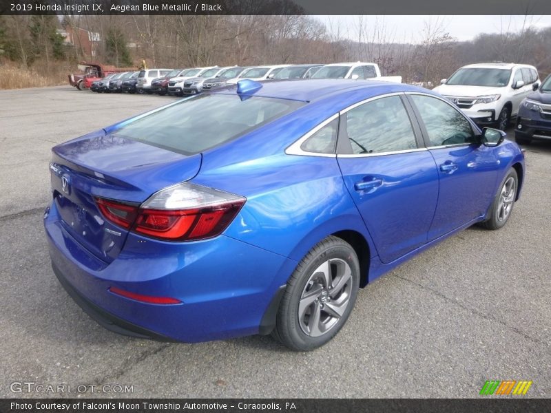 Aegean Blue Metallic / Black 2019 Honda Insight LX