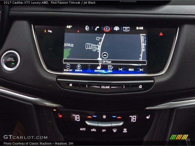 Red Passion Tintcoat / Jet Black 2017 Cadillac XT5 Luxury AWD