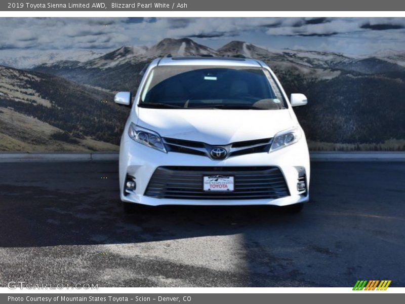 Blizzard Pearl White / Ash 2019 Toyota Sienna Limited AWD