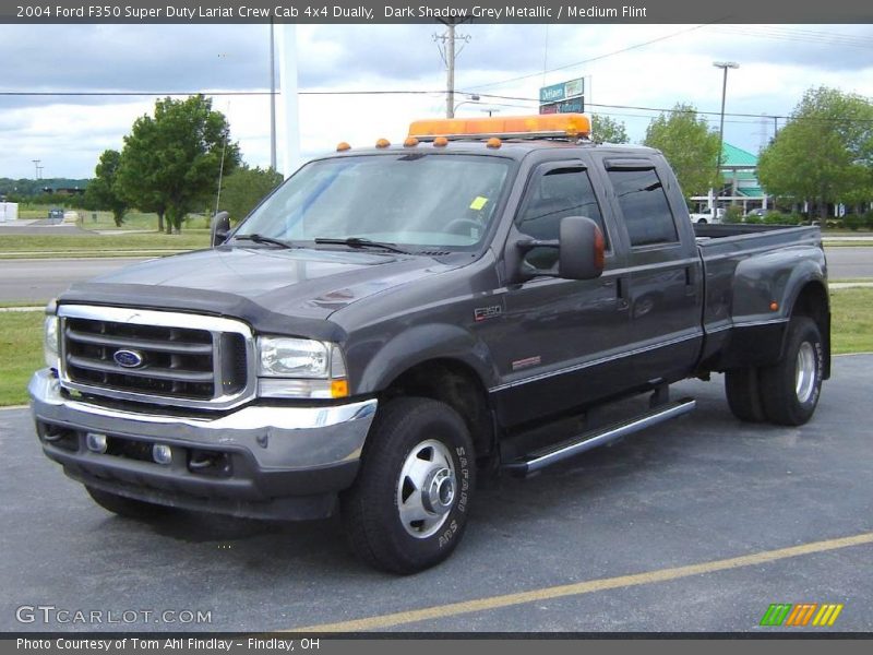 Dark Shadow Grey Metallic / Medium Flint 2004 Ford F350 Super Duty Lariat Crew Cab 4x4 Dually