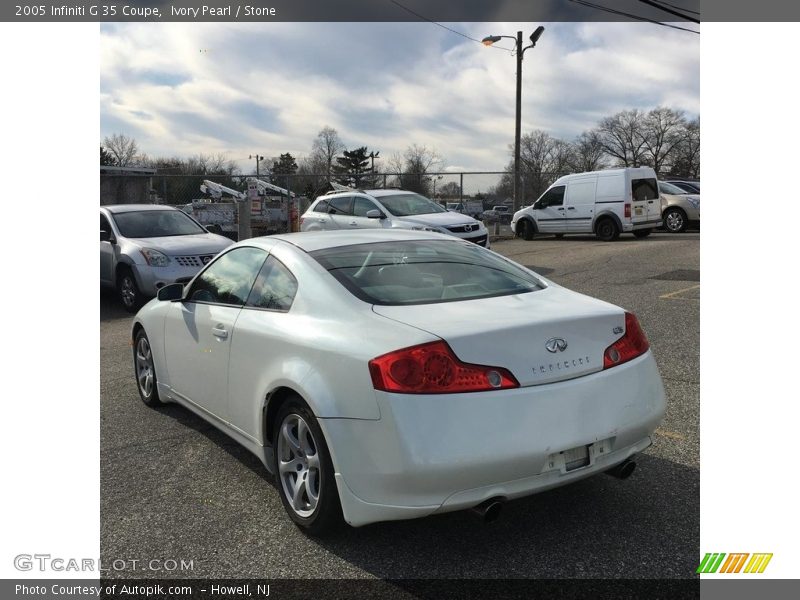Ivory Pearl / Stone 2005 Infiniti G 35 Coupe