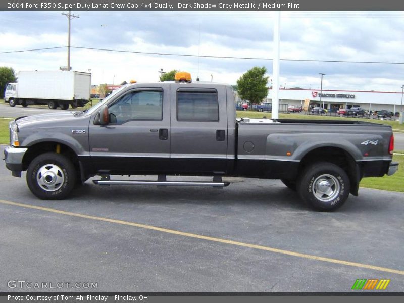 Dark Shadow Grey Metallic / Medium Flint 2004 Ford F350 Super Duty Lariat Crew Cab 4x4 Dually