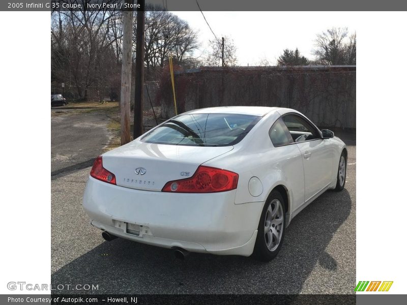 Ivory Pearl / Stone 2005 Infiniti G 35 Coupe