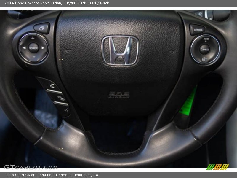 Crystal Black Pearl / Black 2014 Honda Accord Sport Sedan