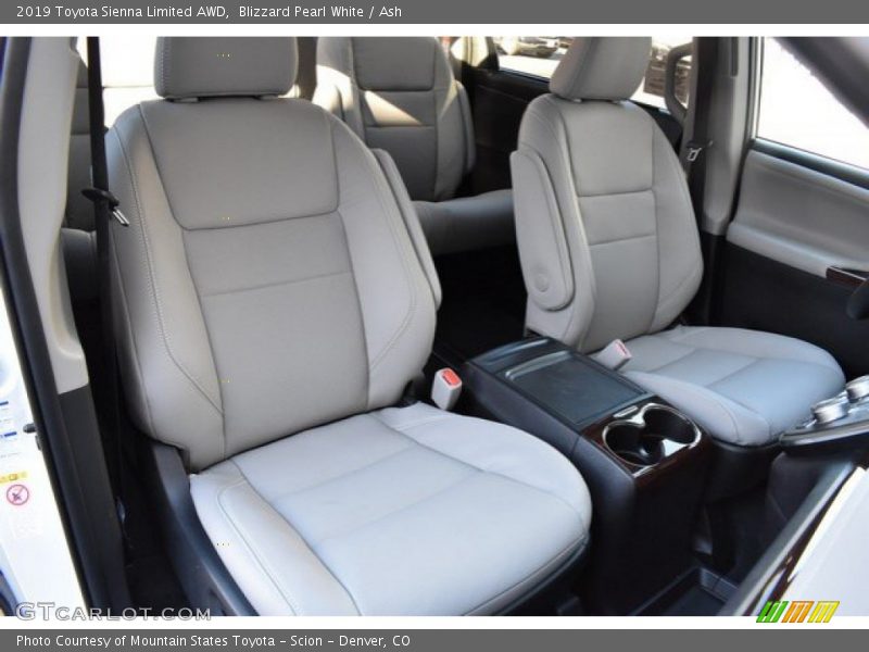 Blizzard Pearl White / Ash 2019 Toyota Sienna Limited AWD