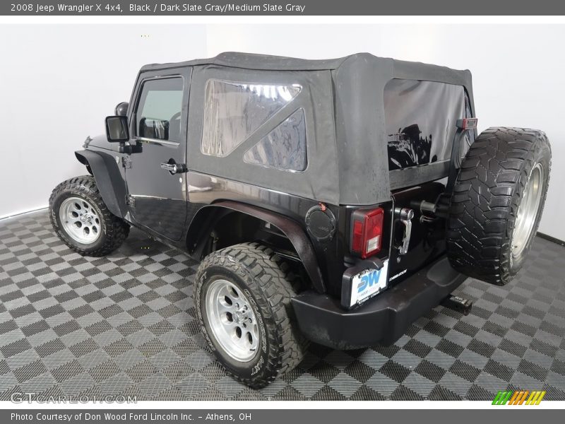 Black / Dark Slate Gray/Medium Slate Gray 2008 Jeep Wrangler X 4x4