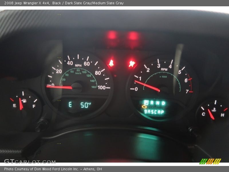 Black / Dark Slate Gray/Medium Slate Gray 2008 Jeep Wrangler X 4x4