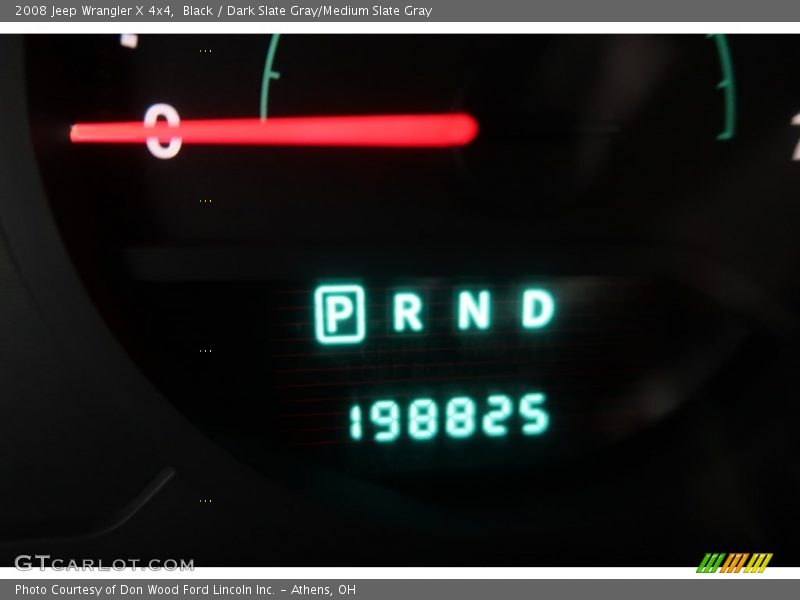 Black / Dark Slate Gray/Medium Slate Gray 2008 Jeep Wrangler X 4x4