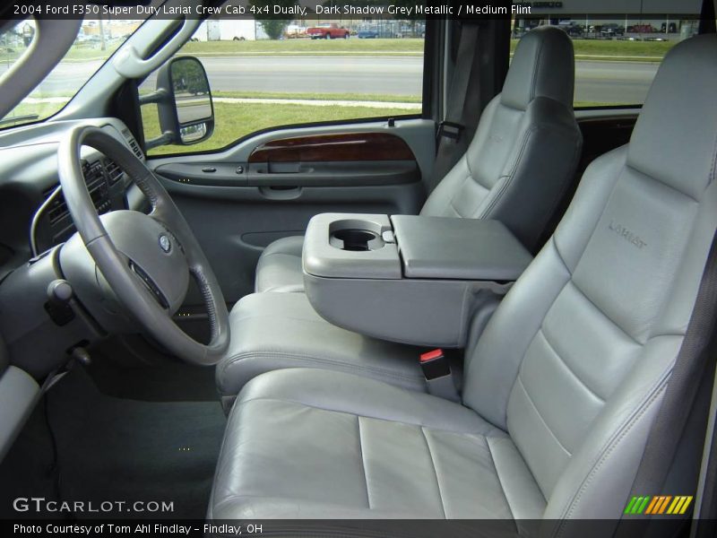 Dark Shadow Grey Metallic / Medium Flint 2004 Ford F350 Super Duty Lariat Crew Cab 4x4 Dually
