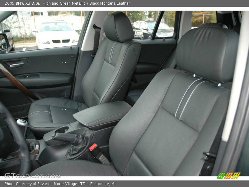Highland Green Metallic / Black Montana Leather 2005 BMW X3 3.0i