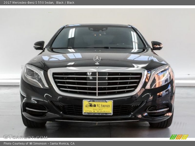 Black / Black 2017 Mercedes-Benz S 550 Sedan