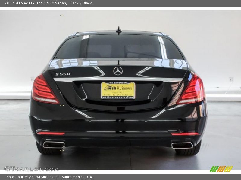 Black / Black 2017 Mercedes-Benz S 550 Sedan
