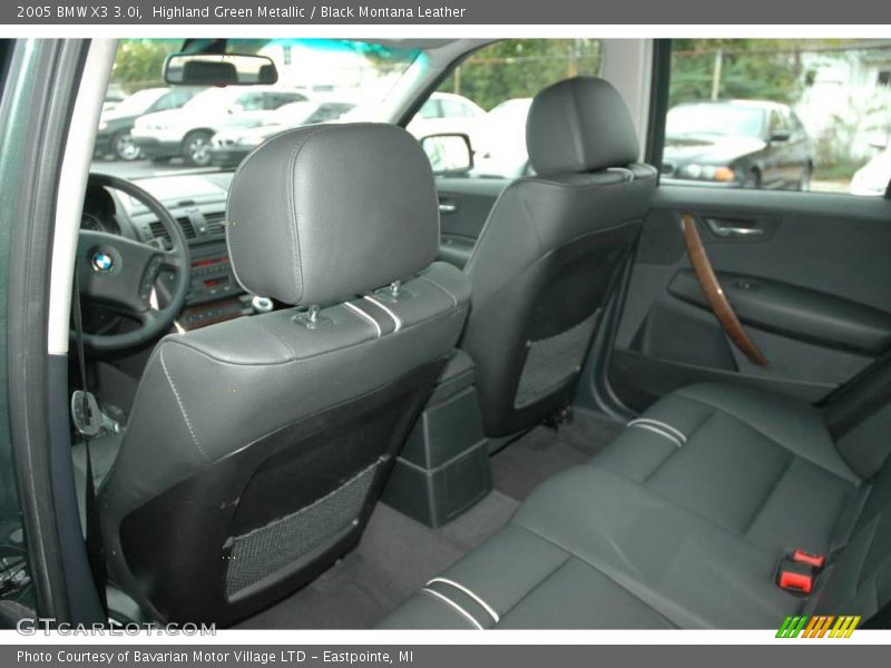 Highland Green Metallic / Black Montana Leather 2005 BMW X3 3.0i