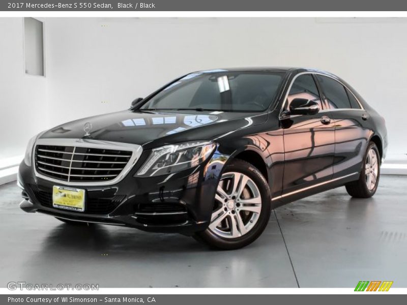 Black / Black 2017 Mercedes-Benz S 550 Sedan