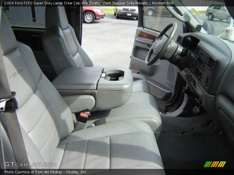 Dark Shadow Grey Metallic / Medium Flint 2004 Ford F350 Super Duty Lariat Crew Cab 4x4 Dually
