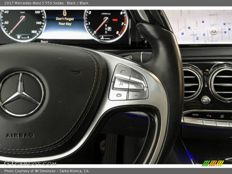 Black / Black 2017 Mercedes-Benz S 550 Sedan