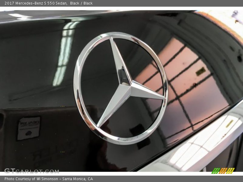 Black / Black 2017 Mercedes-Benz S 550 Sedan