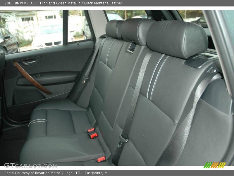 Highland Green Metallic / Black Montana Leather 2005 BMW X3 3.0i