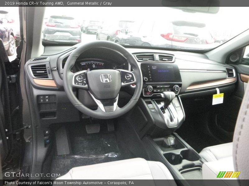 Gunmetal Metallic / Gray 2019 Honda CR-V Touring AWD