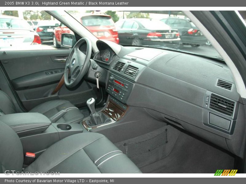 Highland Green Metallic / Black Montana Leather 2005 BMW X3 3.0i
