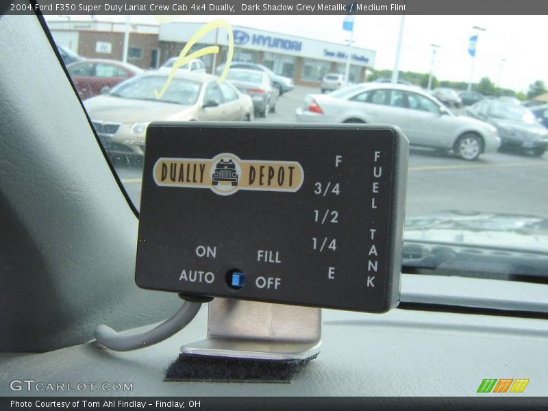 Dark Shadow Grey Metallic / Medium Flint 2004 Ford F350 Super Duty Lariat Crew Cab 4x4 Dually